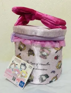 劇場アニメ　ベルサイユのバラ×サンリオキャラクターズ　バニティポーチ　ピンク