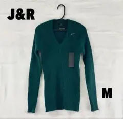 J&R ニット Mサイズ 深緑色