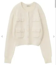 COCODEAL ブークレーポケットカーディガン オフ