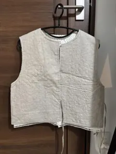 KAZUMI × Samansa Mos2 ベージュ ベスト フリーサイズ