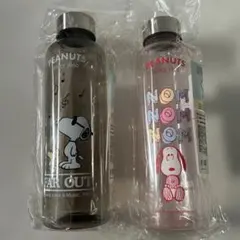 SNOOPY タイムマーカー付き ウォーターボトル 500ml 2本セット