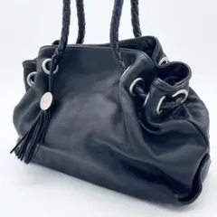 美品】FURLA カルメン ハンドバッグ ロゴチャーム ネイビーy2k - メルカリ