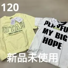 新品未使用　SLAP SLIP Tシャツ 黄色刺繍　120サイズ　タグ付き　べべのサムネイル