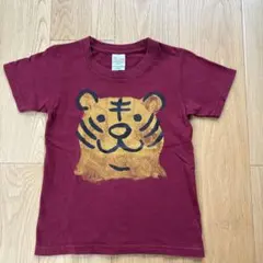 ノースサファリサッポロ オリジナル トラ柄 半袖Tシャツ レッド 120cmのサムネイル