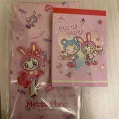 メゾピアノ　前髪クリップ　ミニメモ　セット