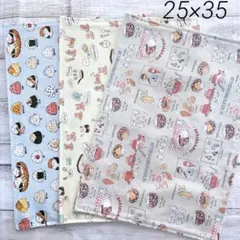 ランチョンマット 25×35 食べ物　シマエナガ　おにぎり　野菜　ハンドメイド