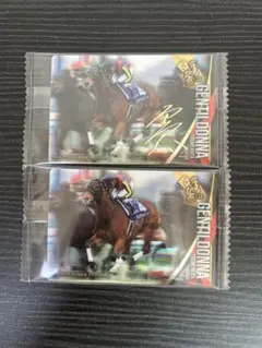 サラブレッドホースコレクション　ジェンティルドンナ　金箔サインノーマルセット