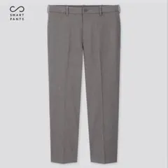 美品 ユニクロ EZYアンクルパンツ（ウールライク・2WAYストレッチ) グレー