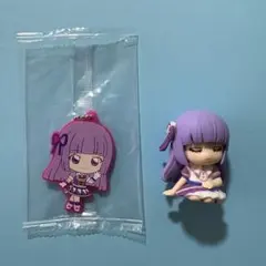 アイカツ！　氷上スミレ　ラバーキーホルダー フィギュア セット