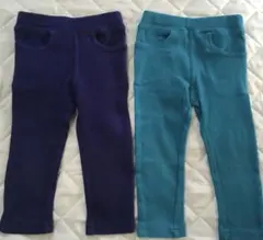 futafuta パンツセット 紫色 青色 サイズ70