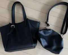 LAKOLE マルチWAYソフトトートバッグ ショルダーバッグ 2点セットのサムネイル