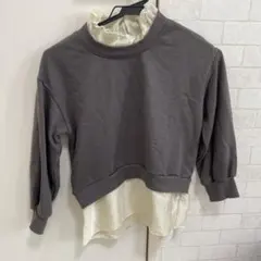 pairmanon トレーナー フリルレイヤード 130cmのサムネイル