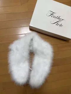 フェザーショール ホワイト 着物ショール