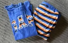 GAP 長袖パジャマセット ブルー ストライプのサムネイル