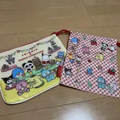 SWIMMER サンリオ フラットポーチ　コラボ　 巾着　セット