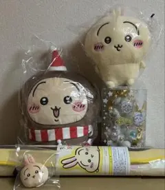 ちいかわ プライズ５点セット　クリスマスツリー　ラグマット　ぬいぐるみ