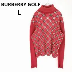 BURBERRY GOLF ノバチェック タートルネック レディース 長袖 L
