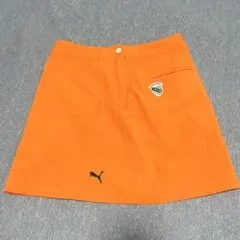 PUMA レディース ゴルフスカート オレンジのサムネイル