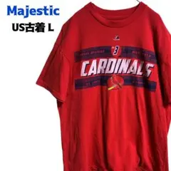 US古着 マジェスティック 半袖 Tシャツ プリント MLB カージナルス 3