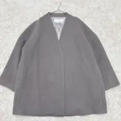 定番人気✨ウィムガゼット ノーカラー ウール ハーフコート サイズfree