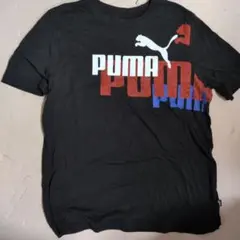 PUMA 黒 Tシャツ ロゴプリント