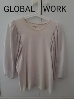 トップス　アイボリー　七分袖