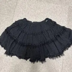 ☆美品☆mezzo piano ドット柄シフォンスカート120