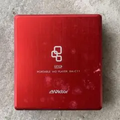 Victor ポータブルMDプレーヤー XM-C11 本体 レッドのサムネイル