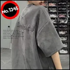 ダークストリート ルーズシルエット ドロップショルダー Tシャツ グレー XL⓪