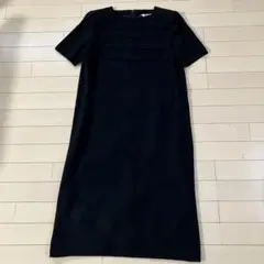 4.10 ピエールカルダン ティアード フォーマルワンピース 黒 M 冠婚葬祭