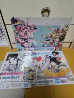 一番くじ　ドラゴンボール　40th　H賞　クリアポスター　孫悟空　魔人ブウ