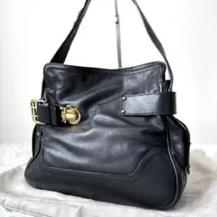 マークジェイコブス Y2K ワンショルダーバッグ ベルト レザー 保存袋付 黒