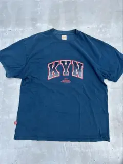 KOOKYN KYN Tシャツ ネイビー　ストリート　古着　オーバーサイズ