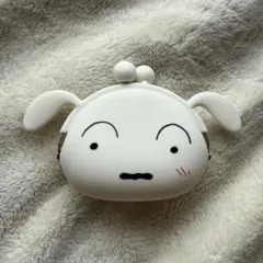 【未使用】クレヨンしんちゃん　シリコン　がま口　シロ