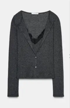 ZARAコンビネーションレーストップジャケット L完売