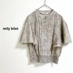 mily bilet 花柄シャーリングブラウス クラシカルエルフ Mサイズ