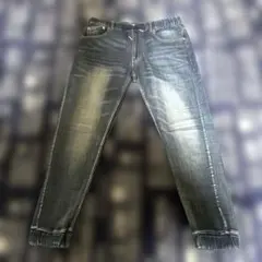 ムラスポ購入⭐︎ANTI BALLISTIC ダークブルー デニム ジョガーパンツ