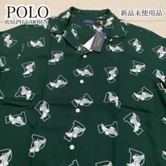 ②新品未使用　ポロラルフローレン　オープンカラーシャツ　半袖　Ｐウィング　Ｌ