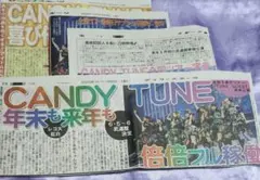 【匿名配送】 CANDY TUNE 12/6 新聞 切り抜き
