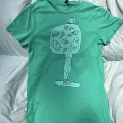 ミントグリーン Tシャツ スケートボード イラストのサムネイル