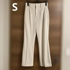 green label relaxingワイドパンツSクリームベージュ
