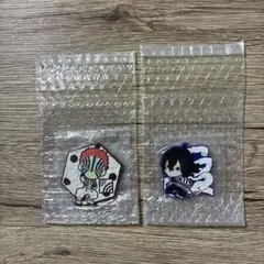 鬼滅の刃　猗窩座＆伊黒小芭内ラバーキーホルダーセット