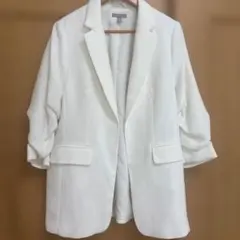 ★H&M★エイチアンドエム テーラードジャケットMサイズ白系