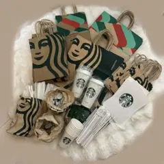 スタバ　ショッパー　リユーザブルカップ　消耗品セット　サクラ　ホリデー
