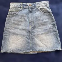 GU デニムハーフパンツスカート ブルーのサムネイル