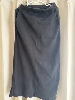 Niko and… セルフカットリブスリットスカート チャコールラメ18