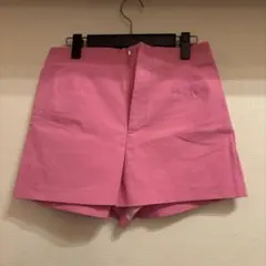 ZARA ピンク ショートパンツ ジッパー付き