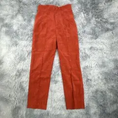 《vis-a-vis》パンツ　スラックス　ストレート　ウエストゴム　テラコッタ