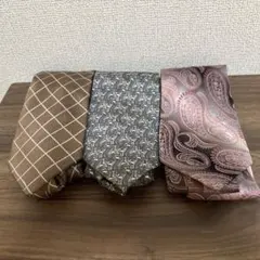 柄ネクタイ 三本セット