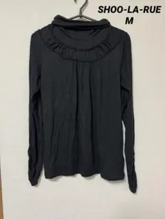 SHOO-LA-RUE Mサイズ タートルネック長袖カットソー ブラック